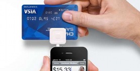 Man with iphone taking money